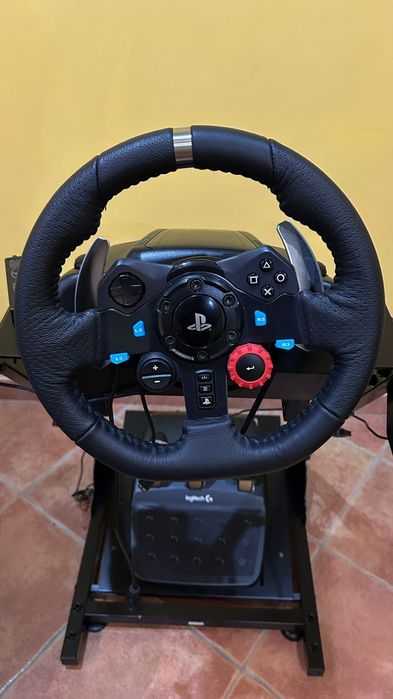 Cockpit Sim Racing: Logitech G29 + Shifter + Suporte VEVOR + PS4 Slim