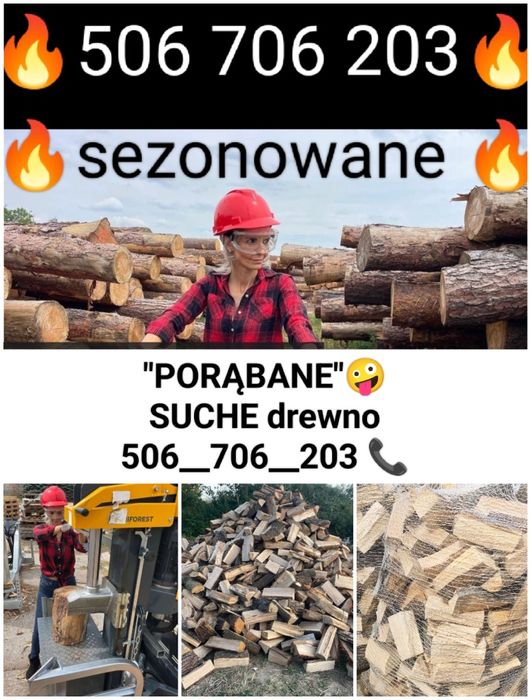 SUCHE Drewno kominkowe opałowe Łęczyca Witonia Daszyna Leźnica Sierpów