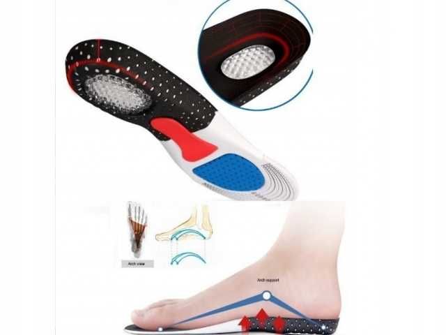 Wkładki do Butów Lekkie Piankowe Oddychające PRZECIWPOTNE 40-45