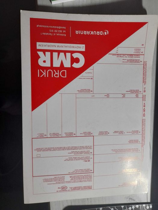 Druki CMR nowe A4