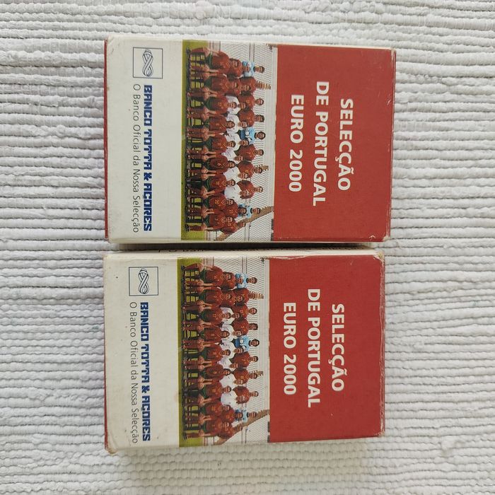 2 baralhos de cartas  seleção de Portugal Ano 2000