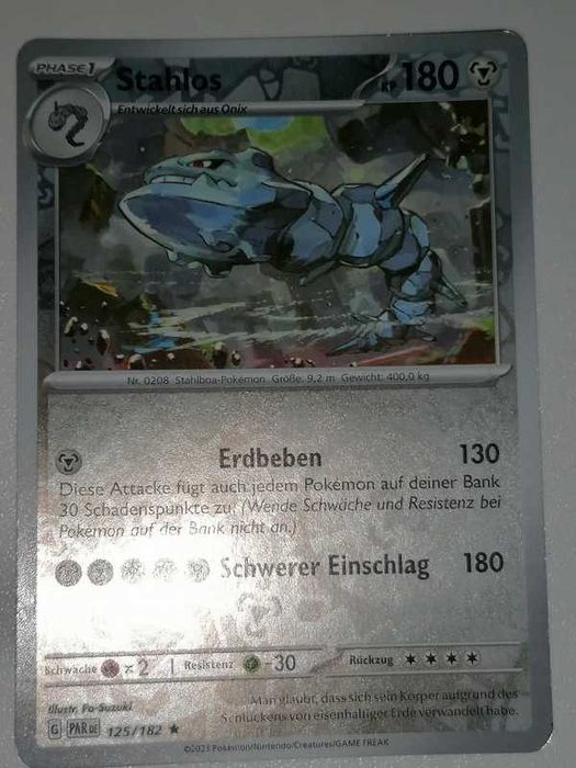 10 Cartas Pokémon Reverse Holo (Francês)