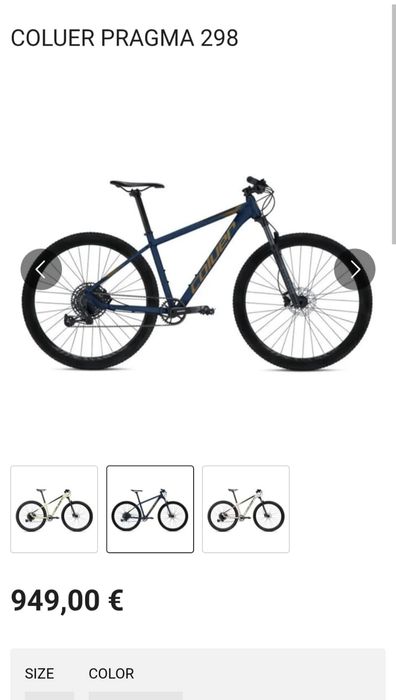 Bicicleta coluer pragma 298