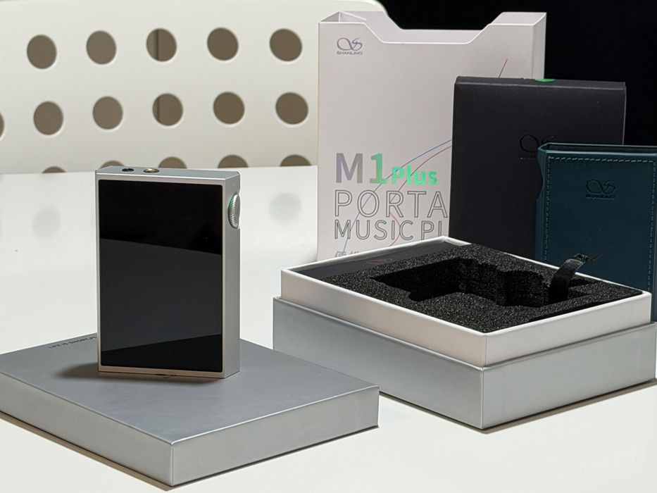 Shanling M1 Plus Silver, idealny stan, pełny zestaw + oryginalne etui