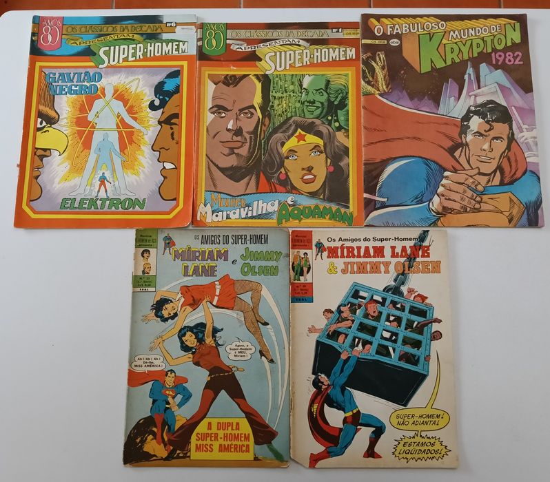 66 Livros Superman, Supermoça, e Superboy da Ebal e da Abril