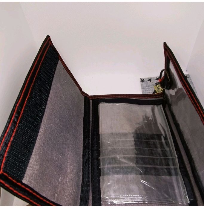 Carteira Coca‑Cola Vintage 1992 OK Hockey Goalie Fecho Velcro Nova OS