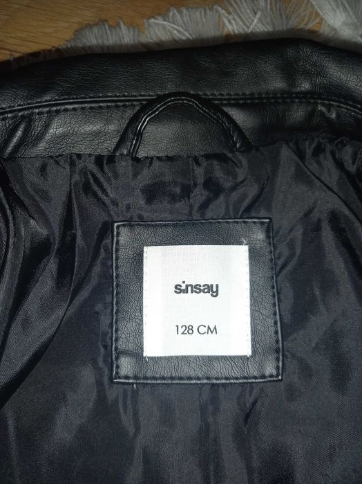 Шкіряна курточка sinsay для дівчинки 128 р
