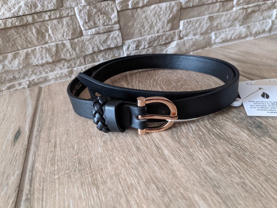 Nowy czarny pasek rozmiar 90