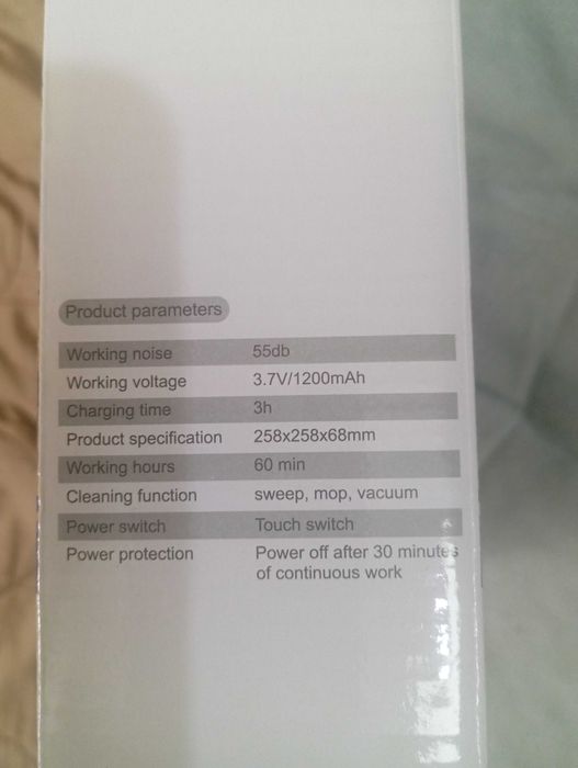 Aspirador novo robot branco