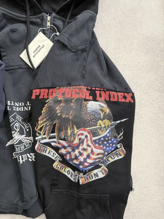 Protocol Index Project G/R FW25 Zip Hoodie