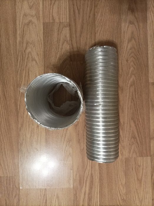 Труби вентиляційні пластикові/ гофровані/ з'єднувач вентиляційний