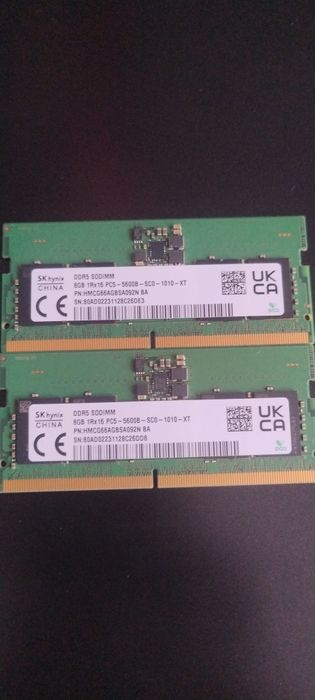 16(2x8)gb ddr5 5600 SODIMM