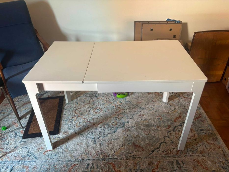 Mesa extensível branca Ikea VIHALS