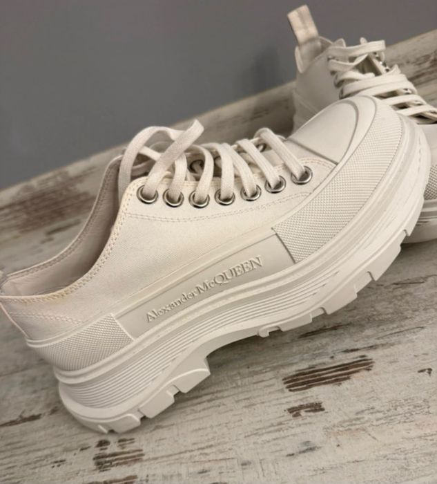 Buty skórzane Aleksander McQueen