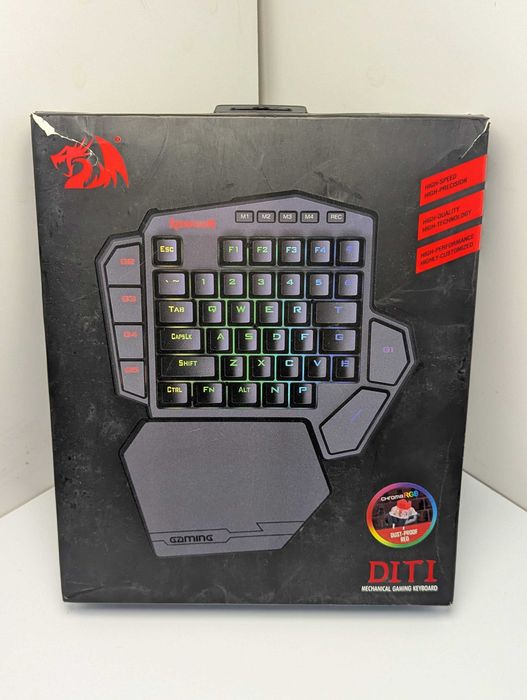 Механічна провідна ігрова клавіатура для однієї руки REDRAGON DITI K585 DITI з RGB підсвічуванням