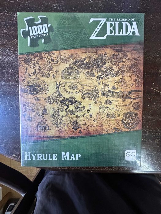 Usaopoly Mapa Hyrule 1000 Peças Zelda Quebra-cabeça Verde