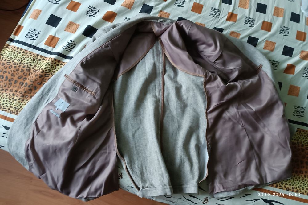 Піджак лляний новий Next Tailoring (Slim Fit), розмір 40R (L)
​Опис: