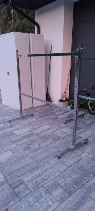 Wieszak ubraniowy Regał stal Chromowana Okazja Transport