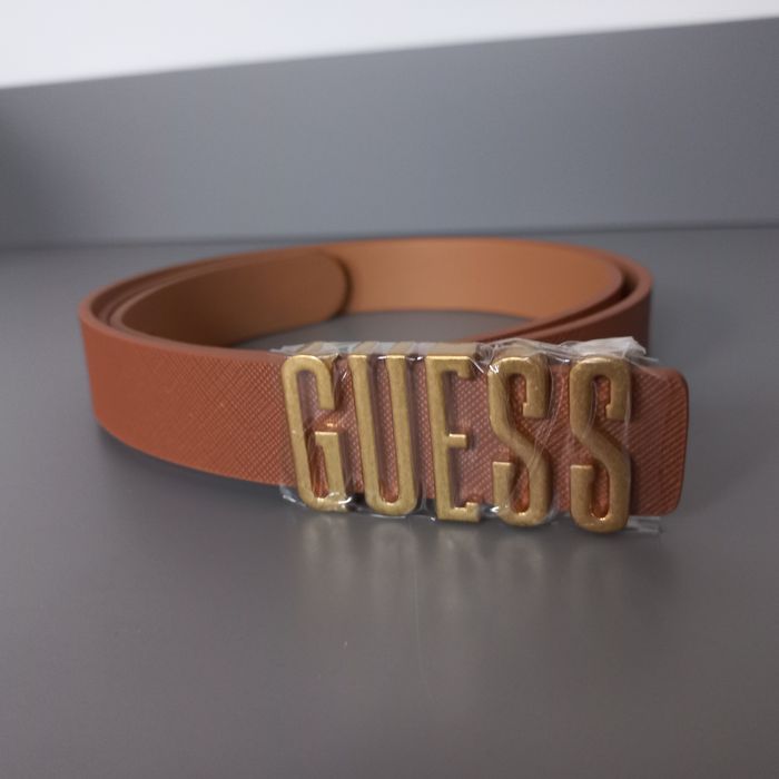 Pasek guess brązowy M 90