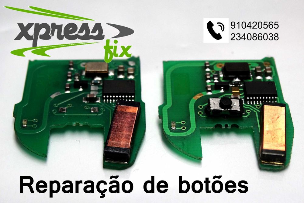 Reparação de comandos e troca de capas