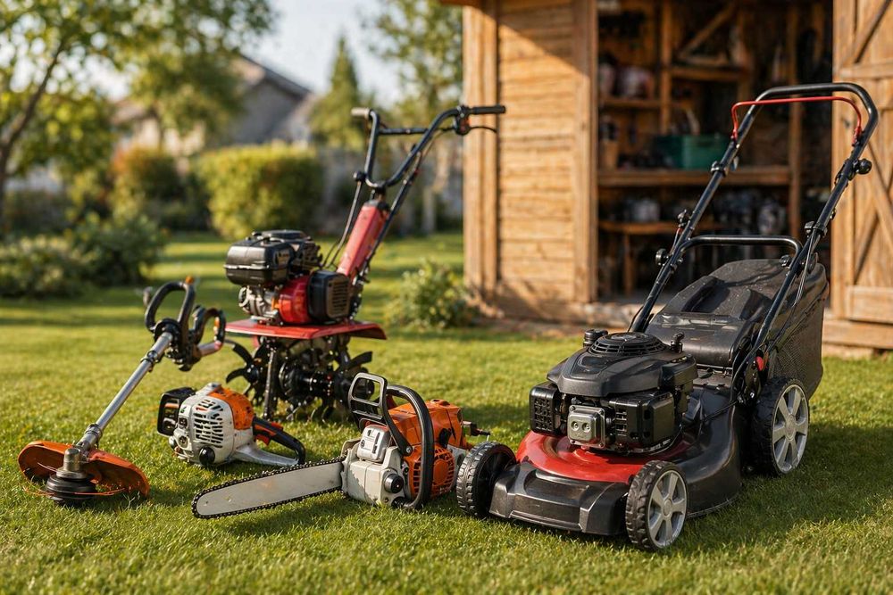 Naprawa kos, kosiarek, pił, sprzętu ogrodowego i rolniczego