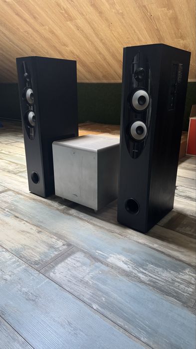 Акустика активная со встроеными сабами так же есть активный саб