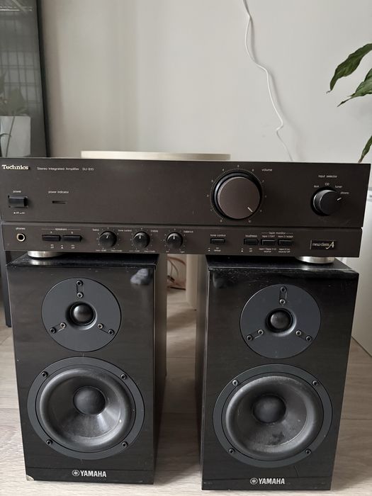 Wzmacniacz technics SU810 oraz głośniki Yamaha NS-BP 300