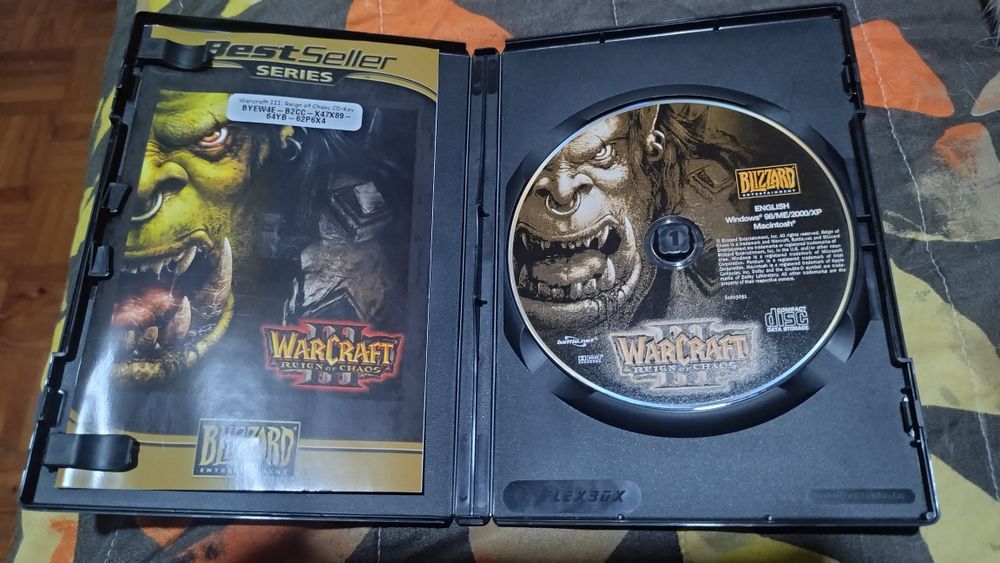Jogo Warcraft III Reign of Chaos PC vintage