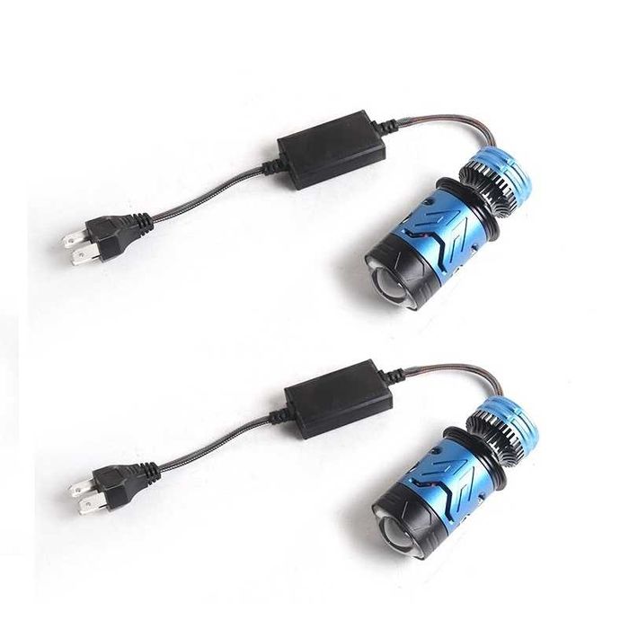 Найпотужніші лед  міні-лінзи H4 F90 PLUS  12V 70/90W + LASER