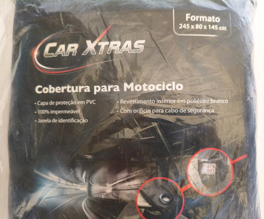 Capa nova para Motociclo
