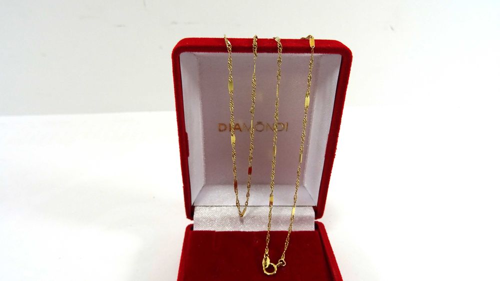 Elegancki  Złoty ŁAŃCUSZEK PR.585 DŁ.51CM Loombard Lubawa