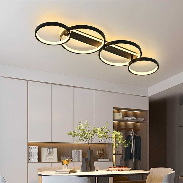 Lampa sufitowa LED, ściemniana, nowoczesna lampa do salonu