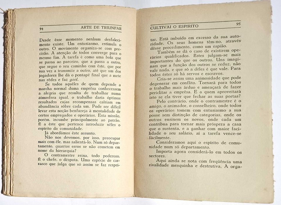 Arte de triunfar, A eficiência em 20 lições