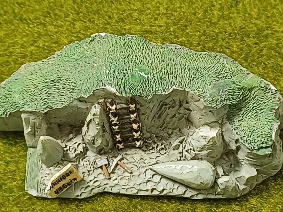 Diorama ou maquete em miniatura da aldeia do Asterix