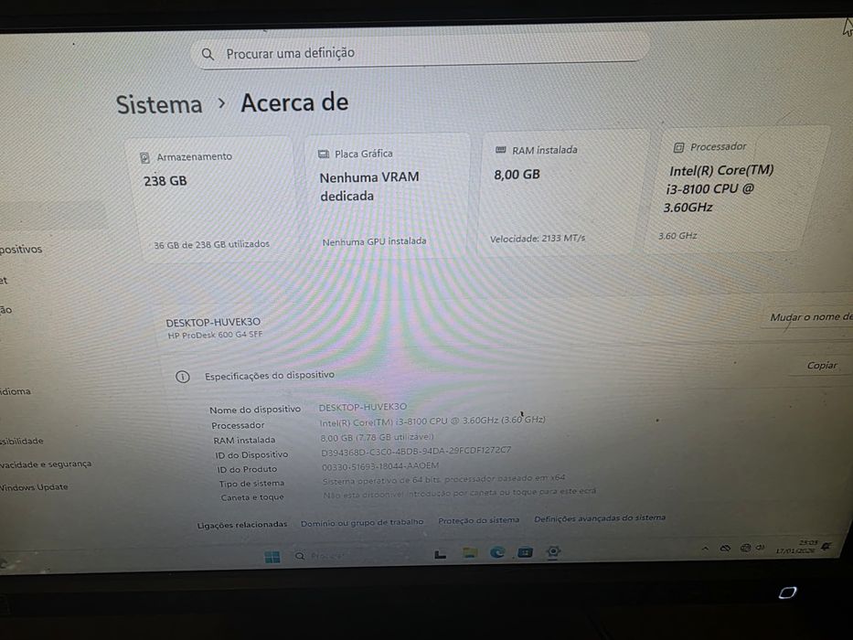 Desktop HP ProDesk 600 SFF