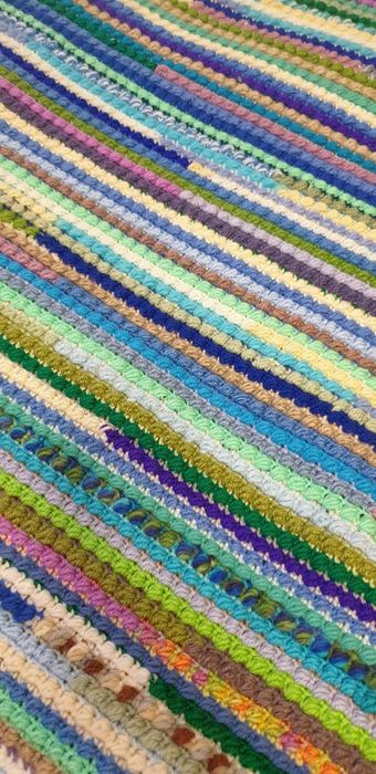 Коврик плед детский вязаный