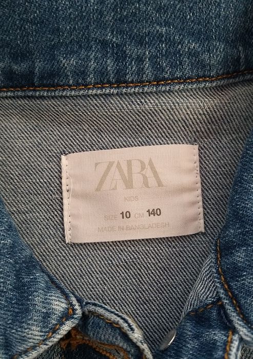 Zara kurtka jeans dziewczęca 140