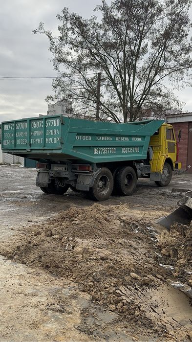 Услуги самосвалов 12 тонн:даф камаз, зил.Песок щебень отсев камень бут