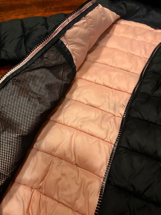 Next kurtka puchowa lekka 134 czarno różowa Radom