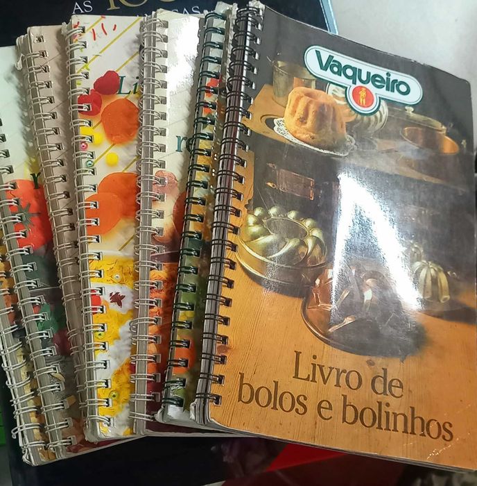 Coleção Antiga de Culinária VAQUEIRO – Livros e 24 Revistas Encadernadas