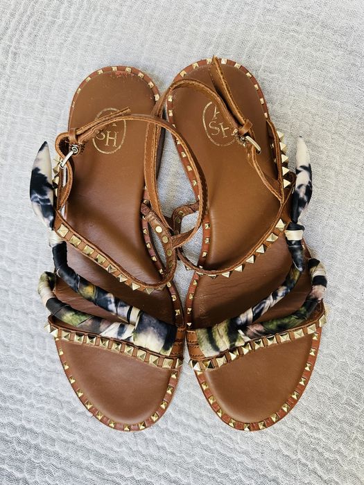 Sandały ASH skóra 37 brązowe sandałki