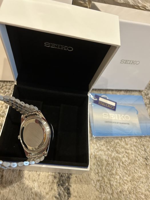 Zegarek Seiko mod datejust olive