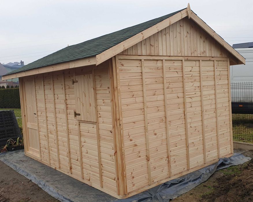 Domek drewniany ogrodowy narzędziowy drewutnia altana na ROD 300x400cm