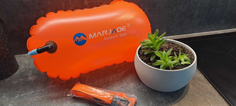 Bojka asekuracyjna do pływania dmuchana 40cm NOWA Szybka wysyłka!