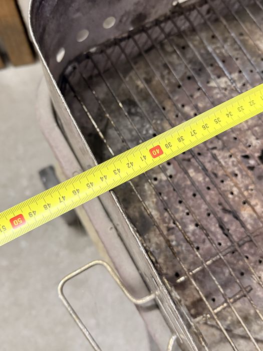 Duży stabilny solidny grill ogrodowy