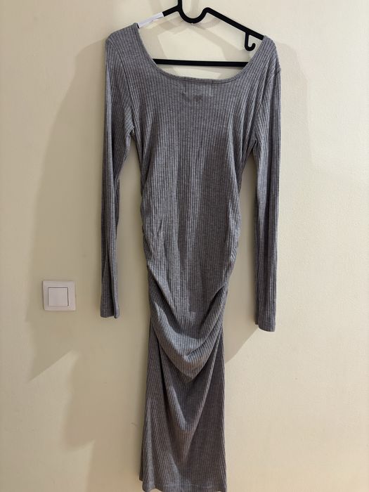 Sukienka Lemonada prazek kobieta wiosna drapowanie 38 szara