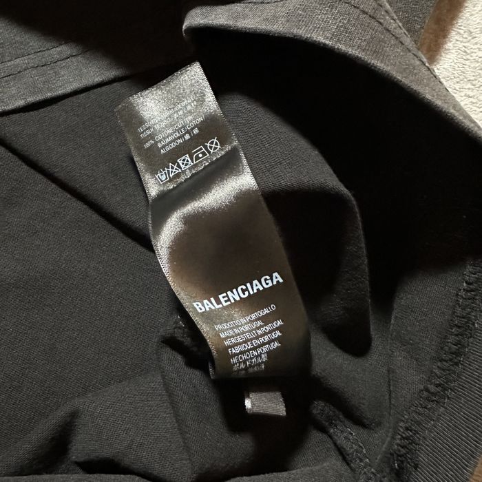 Футболка BALENCIAGA BB Paris Logo-Embroidered Organic  S M L