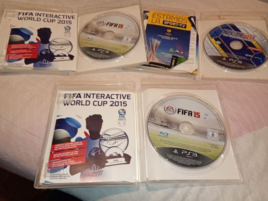 Jogos PS3 Futebol – PES 2013 + FIFA 15 (3 jogos)