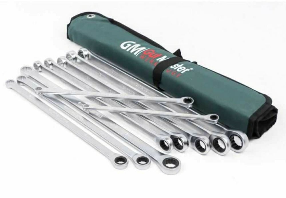 Накидные ключи с трещоткой удлинённые GUT MEISTER 10шт GM-02010 German