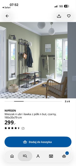 Ikea wieszak do przedpokoju